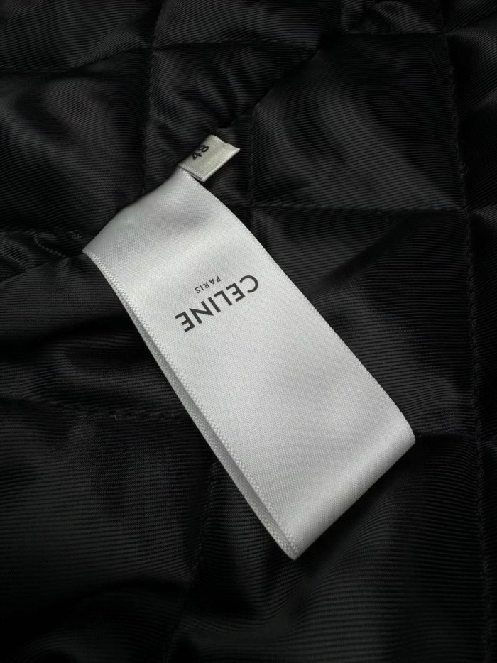 NIGO Celine Men's Spring/Fall Logo Single-Breasted Solid-Color Striped Collar Casual Loose-Fit Baseball Jacket Long-Sleeve Cotton Jacket #nigo81534
