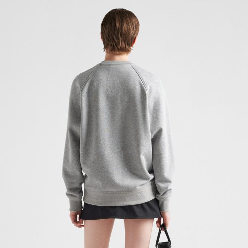 NIGO Prada Women's Spring/fall Fashion Casual Solid Color Crew Neck Pullover Sweatshirt With Triangle Logo Long Sleeve Sweatshirt #nigo78538