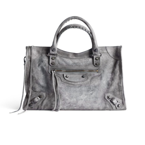 NIGO Balenciaga LE CITY Medium Handbag Women's Fashion Luxury Solid-Colour Suede Tote Bag Crossbody Bag Bags 8230582AB2A1143 Ngvp #nigo2434