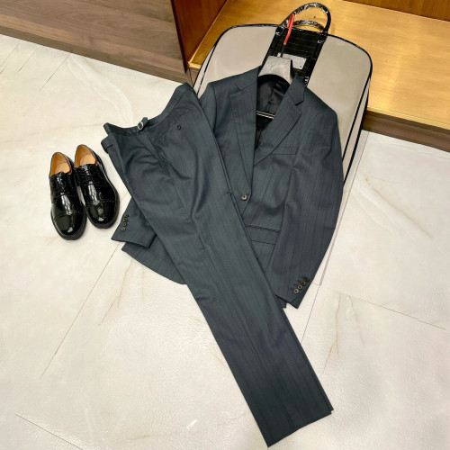NIGO Louis Vuitton Men's Fall And Winter Business High-end Tide Wool Blazer Tops Wedding Suit Casual Pants Dark Stripe Suit Set Suit Set Ngvp #nigo2442
