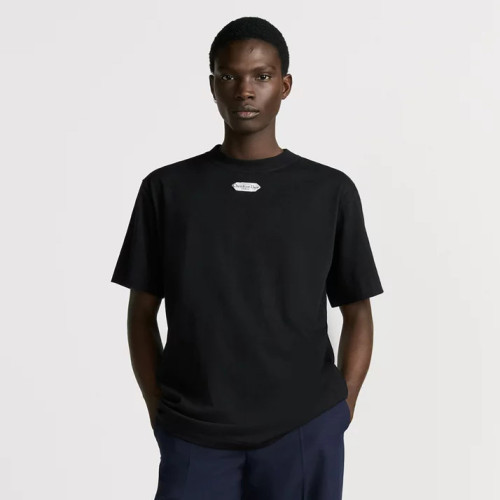 NIGO Dior Men's And Women‘s Summer Fashion Casual Solid Color Crew Neck Loose Fit Cotton Plain Weave Knit Short Sleeve T-Shirt #nigo78564