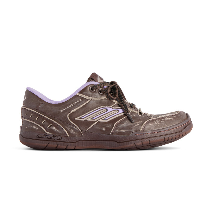 NIGO Balenciaga Hamptons Worn-Out Men's and Women's Solid Color Cowhide Leather and Polyester Low-Top Lace-Up Sneakers Shoes #nigo77981