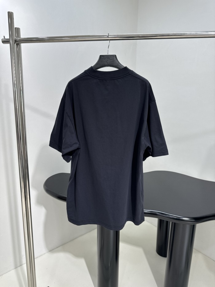 NIGO Balenciaga BB ICON STENCIL Men's Summer Fashion Casual Crew Neck Vintage Plain Knit Oversized Loose Fit T-Shirt #nigo78613