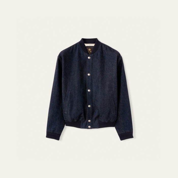 NIGO Loro Piana Men's Spring/Fall Solid-Color Cotton-Blend Cashmere Single-Breasted Long-Sleeve Jacket With Baseball Collar Ngvp #nigo2349