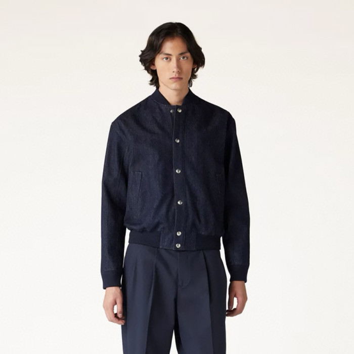 NIGO Loro Piana Men's Spring/Fall Solid-Color Cotton-Blend Cashmere Single-Breasted Long-Sleeve Jacket With Baseball Collar Ngvp #nigo2349