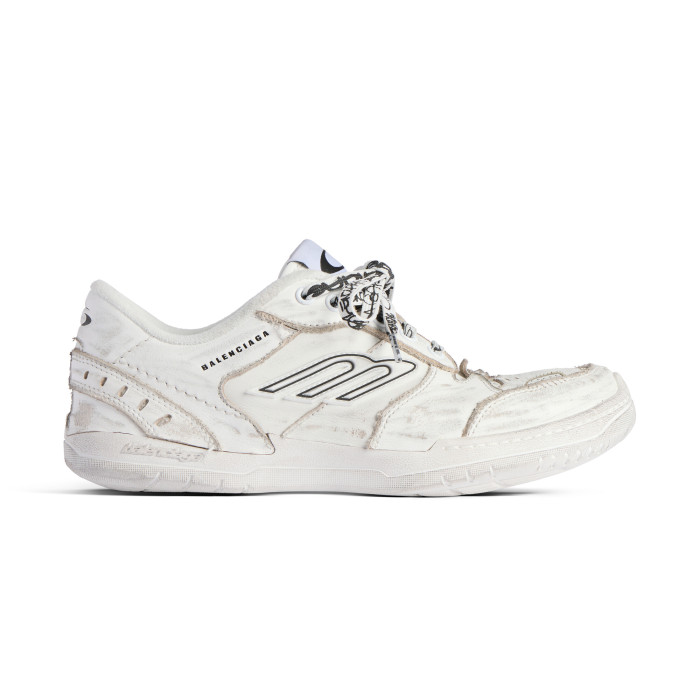 NIGO Balenciaga Hamptons Worn-Out Men's and Women's Solid Color Cowhide Leather and Polyester Low-Top Lace-Up Sneakers Shoes #nigo77981