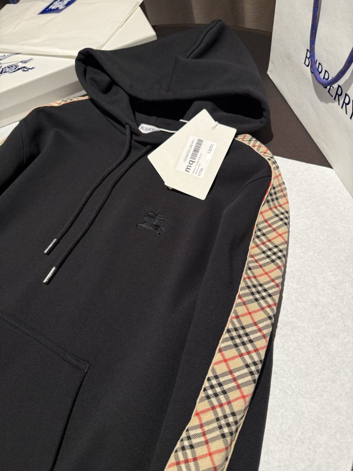 NIGO Burberry Men's Spring/Fall Fashion Casual Hooded Zipper Checkered Decorative Cotton Hoodie Jacket #nigo78598
