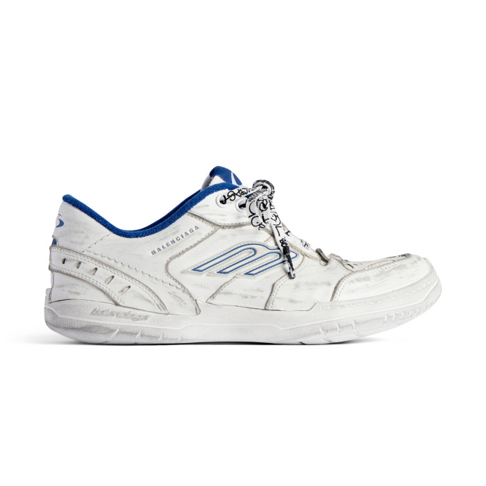 NIGO Balenciaga Hamptons Worn-Out Men's and Women's Solid Color Cowhide Leather and Polyester Low-Top Lace-Up Sneakers Shoes #nigo77981