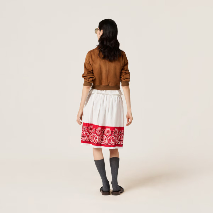 NIGO MiuMiu Women's Autumn And Winter Luxury Suede Leather Short Jacket Fashion Trend Solid Color Short Pilot Jacket #nigo81613