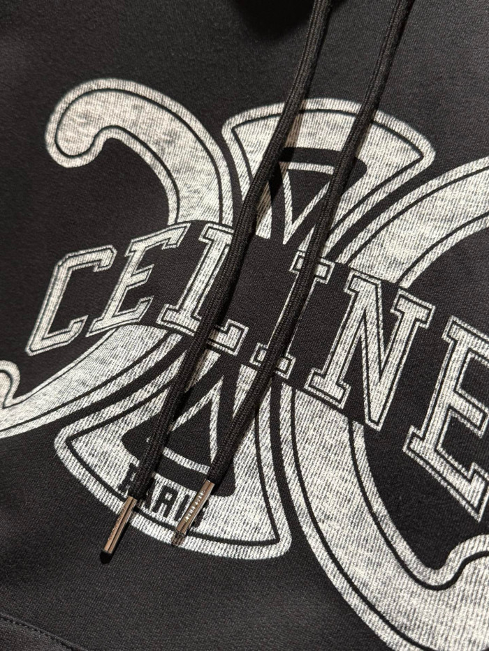 NIGO Celine Men’s And Women's Spring/Fall Fashion Casual Solid Color Letter Print Hooded Pullover Oversized Long Sleeve Sweatshirt #nigo78632