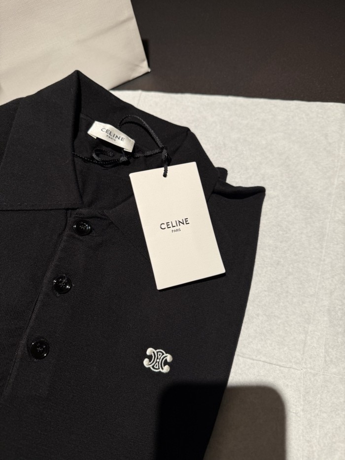 NIGO Celine  Men's and Women's Summer Fashion Casual Solid Color Collared Cotton Short-Sleeve Polo Shirt T-Shirt #nigo78633