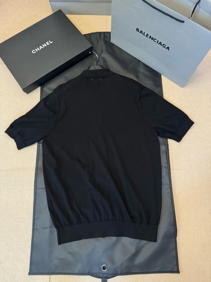 NIGO Celine  Men's and Women's Summer Fashion Casual Solid Color Collared Cotton Short-Sleeve Polo Shirt T-Shirt #nigo78633