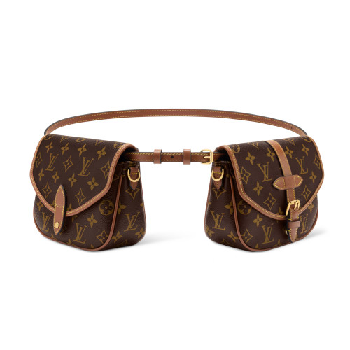 NIGO Louis Vuitton DUO BB Women's Fashion Classic Print Adjustable Strap Metal Hardware Single Compartment Crossbody Waist Bag Bags M26592 #nigo78639