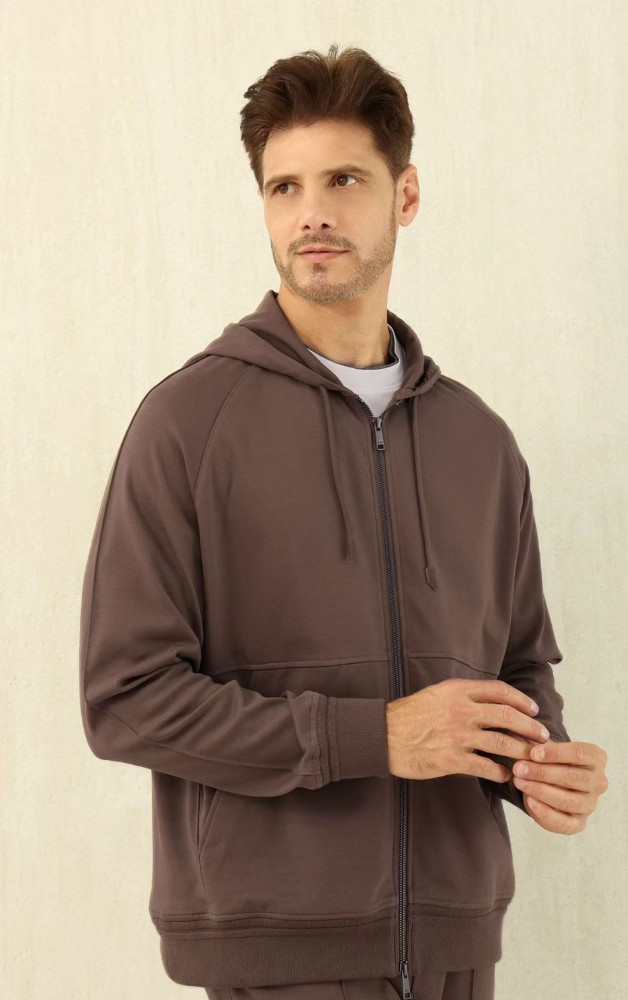NIGO Ermenegildo Zegna Men's Spring/Fall Zipper Drawstring Hoodie Sweatshirt & Solid-Color Casual Pants Suit Set Ngvp #nigo2352