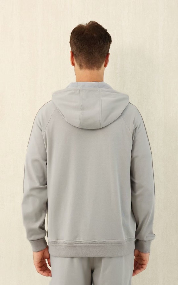 NIGO Ermenegildo Zegna Men's Spring/Fall Zipper Drawstring Hoodie Sweatshirt & Solid-Color Casual Pants Suit Set Ngvp #nigo2352