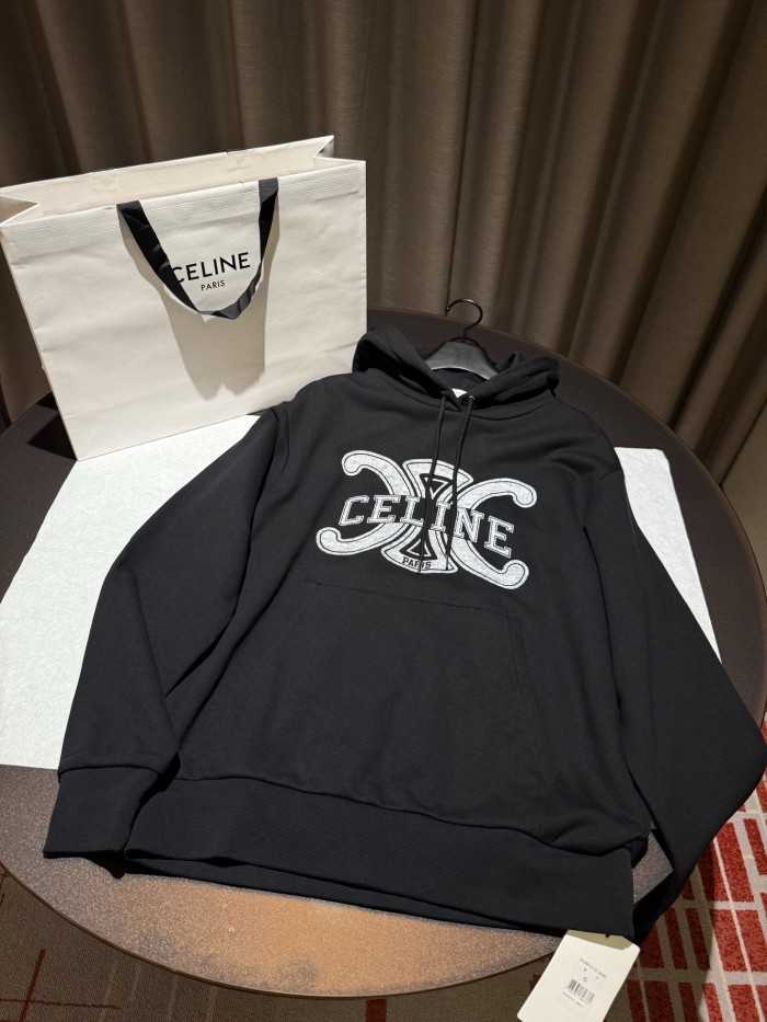 NIGO Celine Men’s And Women's Spring/Fall Fashion Casual Solid Color Letter Print Hooded Pullover Oversized Long Sleeve Sweatshirt #nigo78632