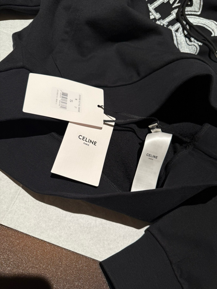 NIGO Celine Men’s And Women's Spring/Fall Fashion Casual Solid Color Letter Print Hooded Pullover Oversized Long Sleeve Sweatshirt #nigo78632