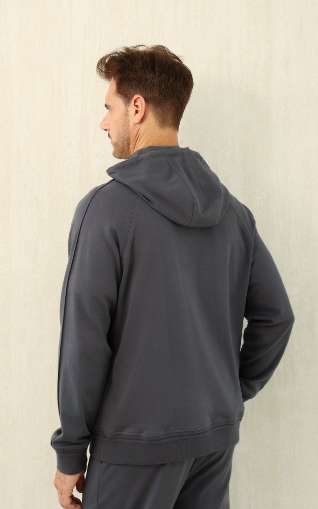 NIGO Ermenegildo Zegna Men's Spring/Fall Zipper Drawstring Hoodie Sweatshirt & Solid-Color Casual Pants Suit Set Ngvp #nigo2352