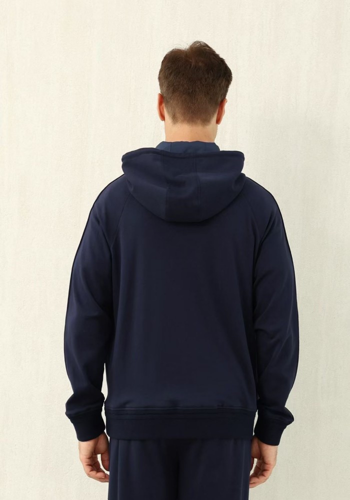 NIGO Ermenegildo Zegna Men's Spring/Fall Zipper Drawstring Hoodie Sweatshirt & Solid-Color Casual Pants Suit Set Ngvp #nigo2352