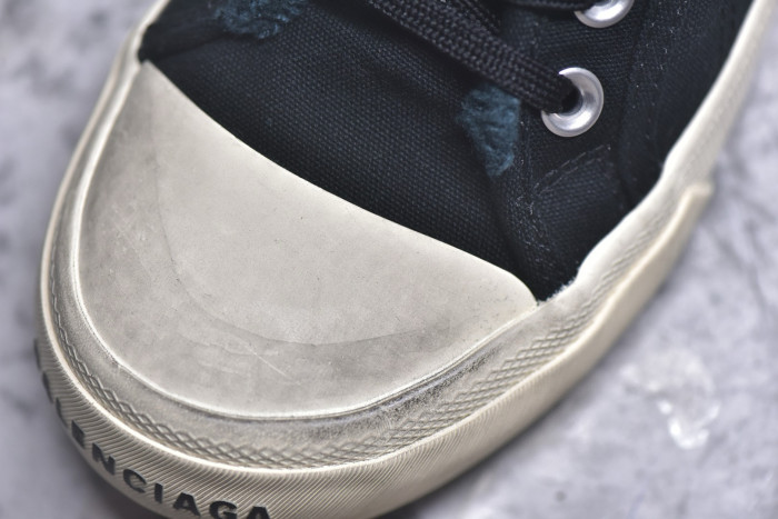 NIGO Balenciaga Men's Distressed Low-Top Lace-Up Fashion Canvas Sneakers Spring/Summer/Fall Solid-Color Casual Shoes #nigo81556