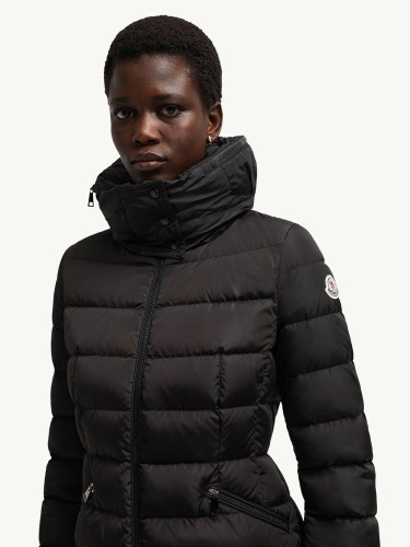 NIGO Moncler Women's Autumn and Winter Solid Color High Collar Fit Hooded Zipper Long Puffer Down Long Sleeve Jacket #nigo74731