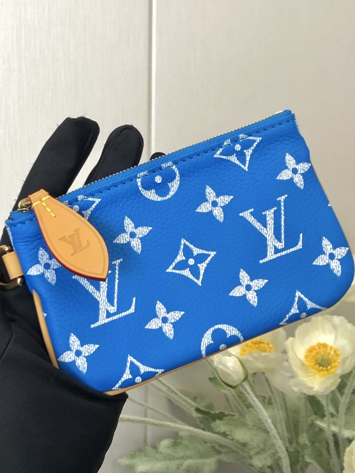 NIGO Louis Vuitton Women's Fashion Classic Sapphire Blue Logo Zipper Closure Leather Shoulder Bag Handbags In Small Medium And Large Sizes Crossbody Bag Bags #nigo78656