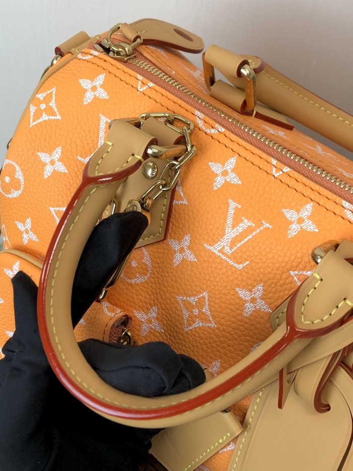 NIGO Louis Vuitton Women's Fashion Classic Cream Orange Logo Zipper Closure Leather Shoulder Bag Handbags In Small Medium And Large Sizes Crossbody Bag Bags #nigo78653