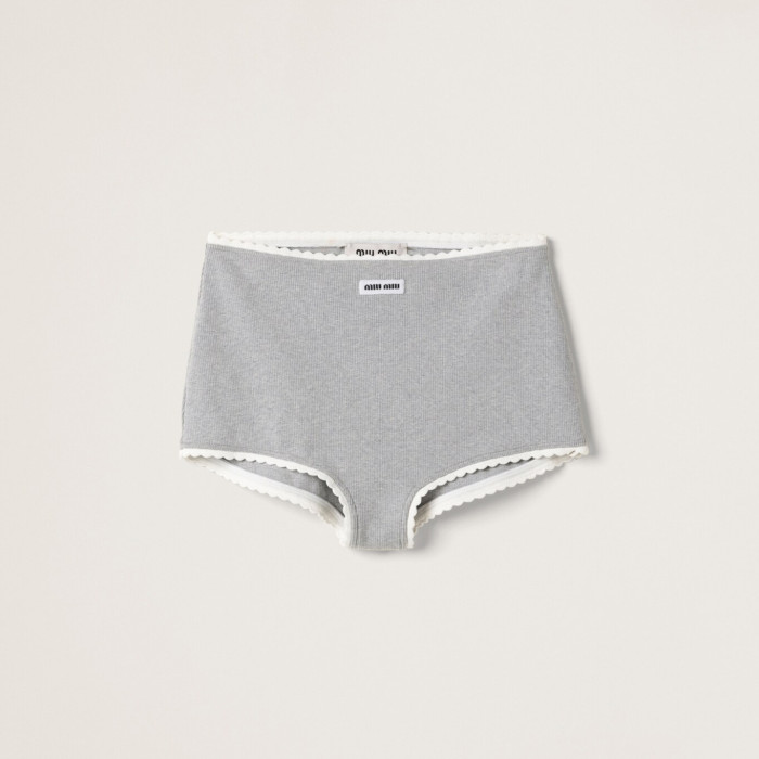 NIGO MiuMiu Women's Fashion Casual Solid Color Letter Logo Sports Bra Ribbed Cotton Panty Suit Set #nigo78648