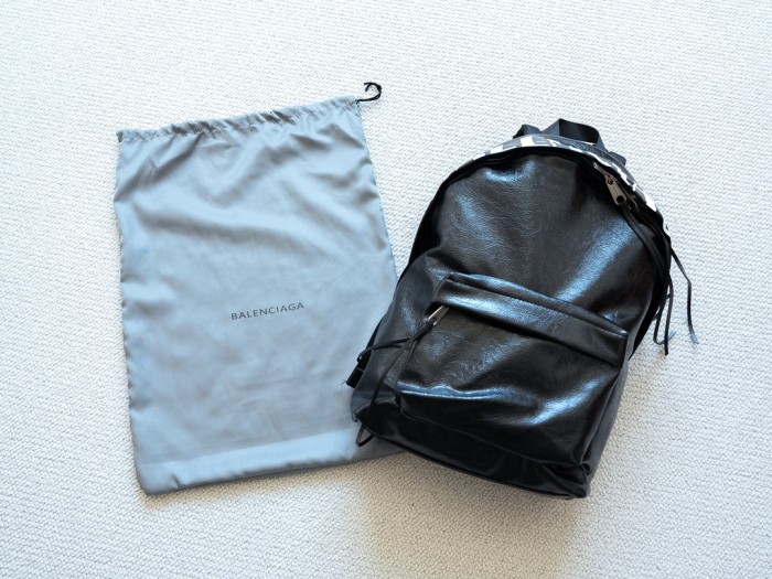 NIGO Balenciaga Men's Editor Backpack In Black/white Shoulder Bag Leather Zipper Fashion Trend Retro Bag Bags #nigo81636