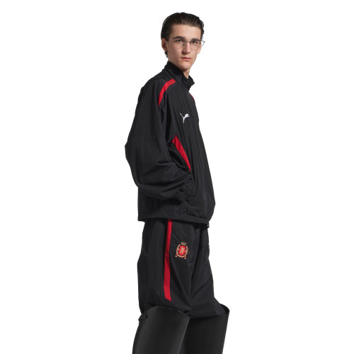 NIGO Balenciaga BALENCIAGA | PUMA TRACKSUIT Men's Spring/Fall Fashion Casual Stand Collar Zipper Twill Weave Jacket & Solid Color Relaxed Fit Casual Pants Set #nigo78652