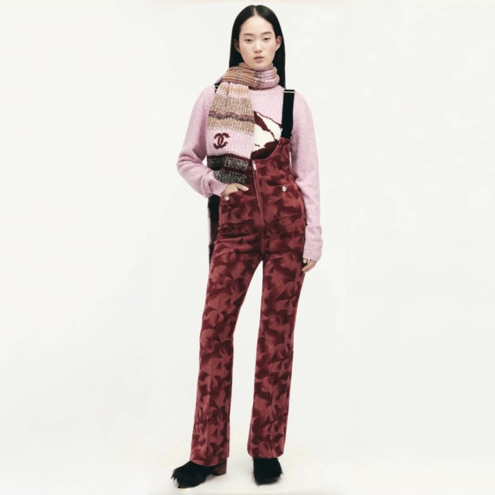 NIGO Chanel Women's Fall And Winter Clashing Jacquard Logo Cashmere Sweater Color Blocking Retro Knitted Round Neck Long Sleeve Pullover Sweater #nigo81644