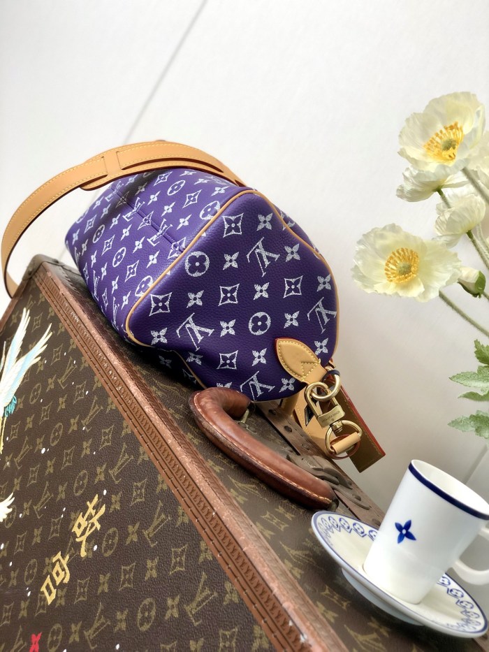 NIGO Louis Vuitton Women's Fashion Classic Grape Purple Logo Zipper Closure Leather Shoulder Bag Handbags In Small Medium And Large Sizes Crossbody Bag Bags #nigo78655