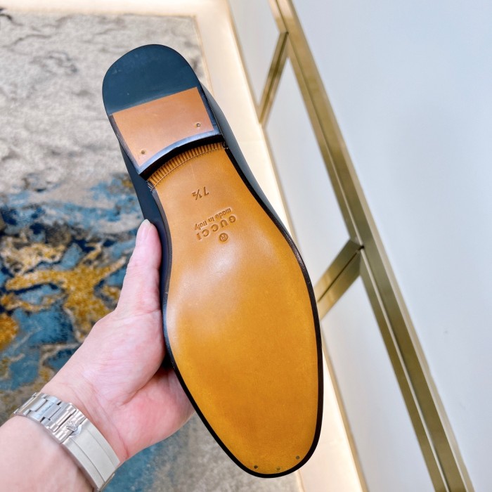 NIGO Gucci Men's & Women's Spring/Fall Fashion Casual Round Toe Slip On Leather GG Pattern Leisure Business Shoes #nigo78666