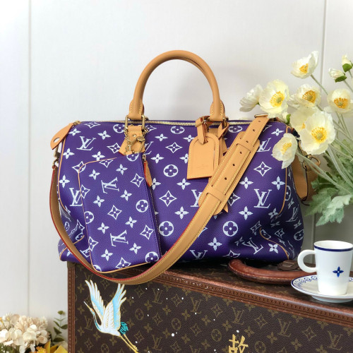 NIGO Louis Vuitton Women's Fashion Classic Grape Purple Logo Zipper Closure Leather Shoulder Bag Handbags In Small Medium And Large Sizes Crossbody Bag Bags #nigo78655
