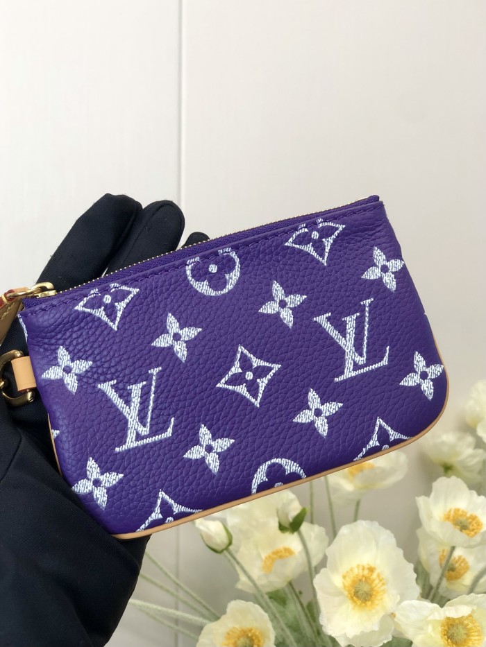 NIGO Louis Vuitton Women's Fashion Classic Grape Purple Logo Zipper Closure Leather Shoulder Bag Handbags In Small Medium And Large Sizes Crossbody Bag Bags #nigo78655