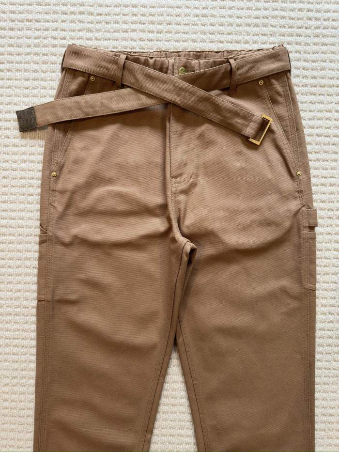 NIGO Carhartt WIP x Sacai  Men's Spring/Fall Fashion Casual Solid Color Relaxed Straight Leg Pants Work Pants #nigo78683