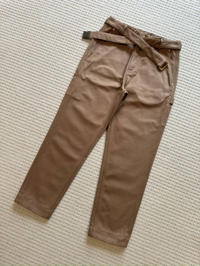 NIGO Carhartt WIP x Sacai  Men's Spring/Fall Fashion Casual Solid Color Relaxed Straight Leg Pants Work Pants #nigo78683