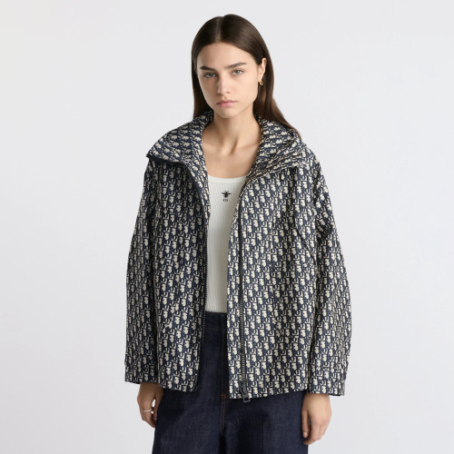NIGO Dior Women's Fashionable Casual Winter Hooded Zipper Jacket Twill Print Long Sleeve Outerwear Jacket #nigo78674