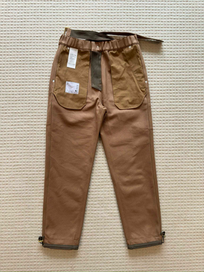 NIGO Carhartt WIP x Sacai  Men's Spring/Fall Fashion Casual Solid Color Relaxed Straight Leg Pants Work Pants #nigo78683