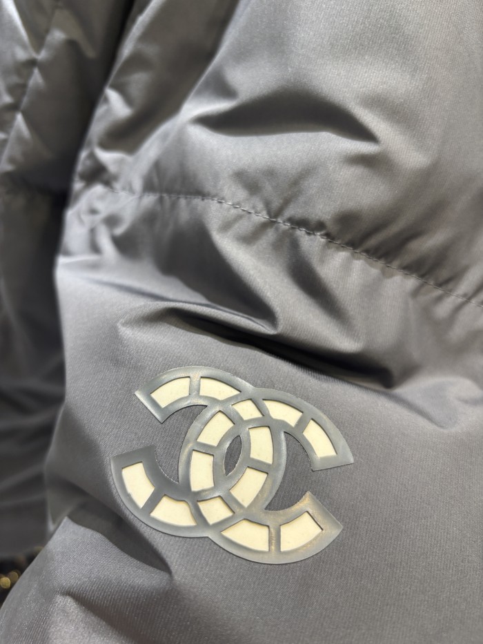 NIGO Chanel Women's Winter Fashion Casual Stand Collar Zipper Solid Color Logo Vintage-Style Goose Down Jacket #nigo78684