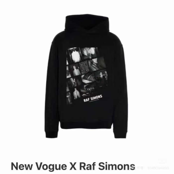 NIGO Raf Simons Men's Autumn And Winter Portrait Letter Print Os Loose Washed Sweatshirt Vibe Wind Hoodie High Street Trend Hooded Sweatshirt Ngvp #nigo2459