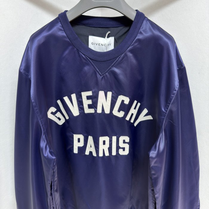 NIGO Givenchy Paris LOGO Men's Spring/Fall Fashion Casual Crewneck Pullover Solid Color Letter Print Patchwork Embroidered Long Sleeve Sweatshirt #nigo78712