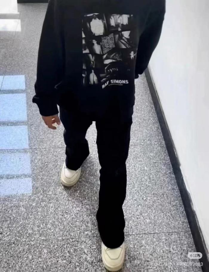 NIGO Raf Simons Men's Autumn And Winter Portrait Letter Print Os Loose Washed Sweatshirt Vibe Wind Hoodie High Street Trend Hooded Sweatshirt Ngvp #nigo2459
