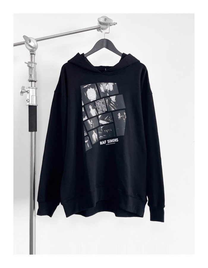 NIGO Raf Simons Men's Autumn And Winter Portrait Letter Print Os Loose Washed Sweatshirt Vibe Wind Hoodie High Street Trend Hooded Sweatshirt Ngvp #nigo2459