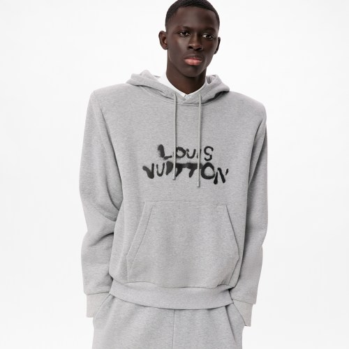 NIGO Louis Vuitton WORKING MAN Men's Spring/Fall Casual Fashion Solid Color Hooded Sweatshirt  Printed Solid Color Relaxed Fit Elastic Waist Pants Suit Set #nigo78693