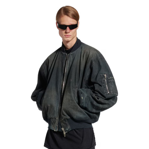NIGO Balenciaga Men's And Women's Spring/Fall Fashion Casual Crewneck Zipper Washed Distressed Splatter-Print Cotton Jacket Down Jacket Coat #nigo78737