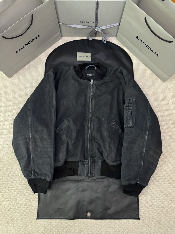 NIGO Balenciaga Men's And Women's Spring/Fall Fashion Casual Crewneck Zipper Washed Distressed Splatter-Print Cotton Jacket Down Jacket Coat #nigo78737