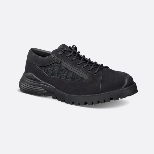 NIGO DIOR Comba Men's and Women's Spring/Summer Fashion Casual Solid Color Round Toe Lace Up Suede and Oblique Print Fabric Blend Casual Sneakers Shoes #nigo78729