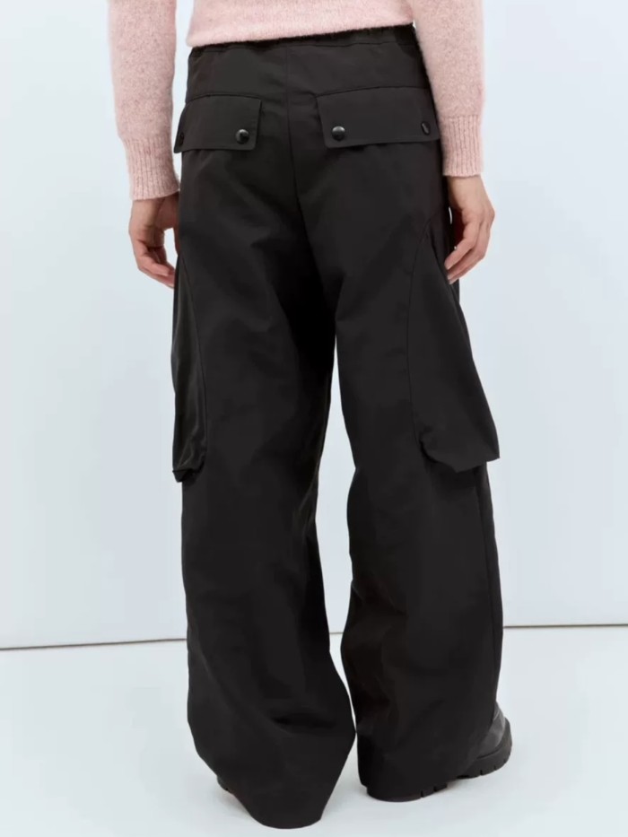NIGO Dries Van Noten DVN Men's Spring And Summer Three-dimensional Cutting 3d Large Pockets Zipper Drawstring Nylon Work Pants Loose Straight Wide-leg Pants Casual Pants Ngvp #nigo2469