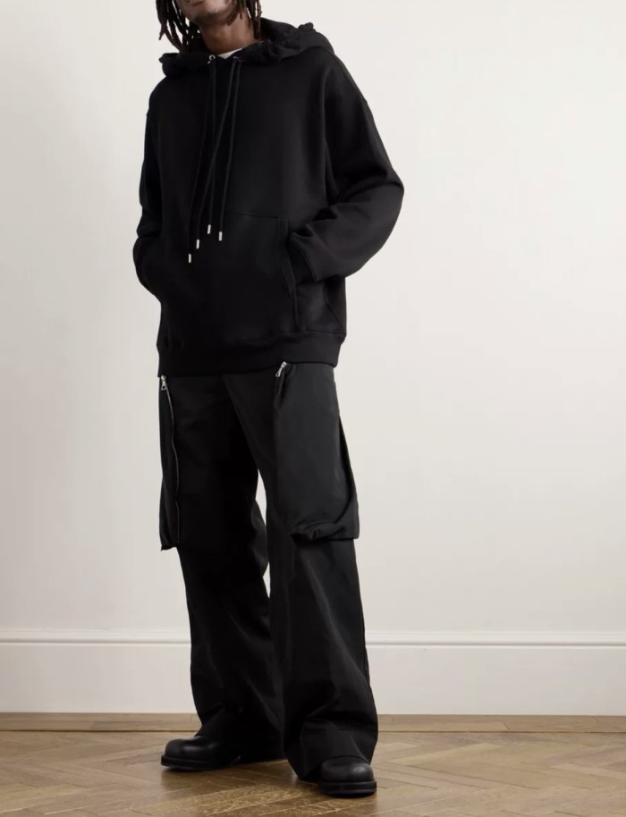 NIGO Dries Van Noten DVN Men's Spring And Summer Three-dimensional Cutting 3d Large Pockets Zipper Drawstring Nylon Work Pants Loose Straight Wide-leg Pants Casual Pants Ngvp #nigo2469
